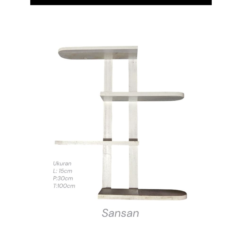 Rak kayu dinding dapur