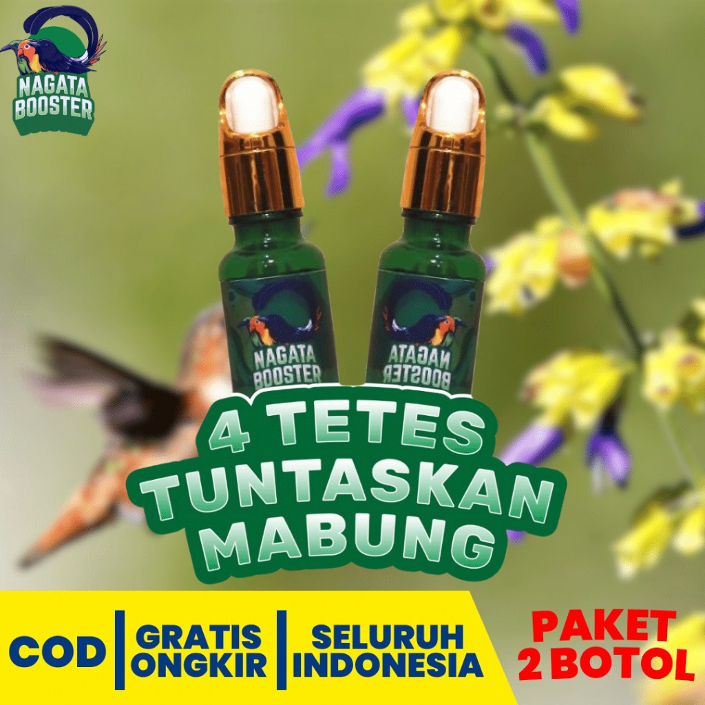 PROMO Nagata Booster Paket 2 Botol Atasi Permasalahan Kesehatan Burung, Mabung dan Cabut Bulu / Naga