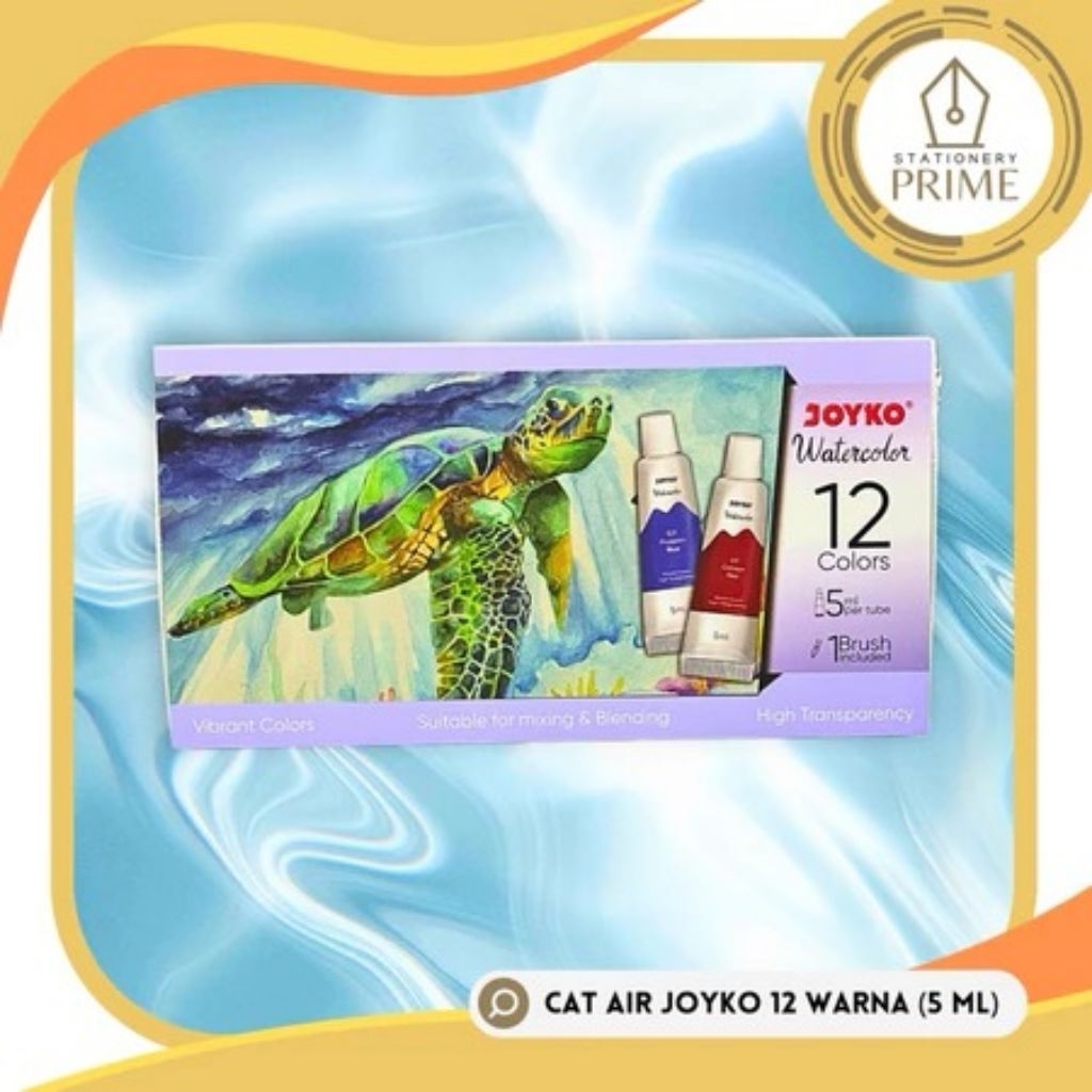 

Cat Air Watercolor JOYKO 12 Warna Tube (5 ml) WC-4-12