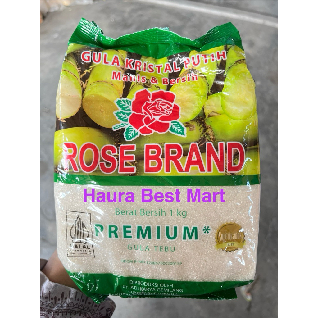 

Rose Brand Gula pasir premium 1 kg