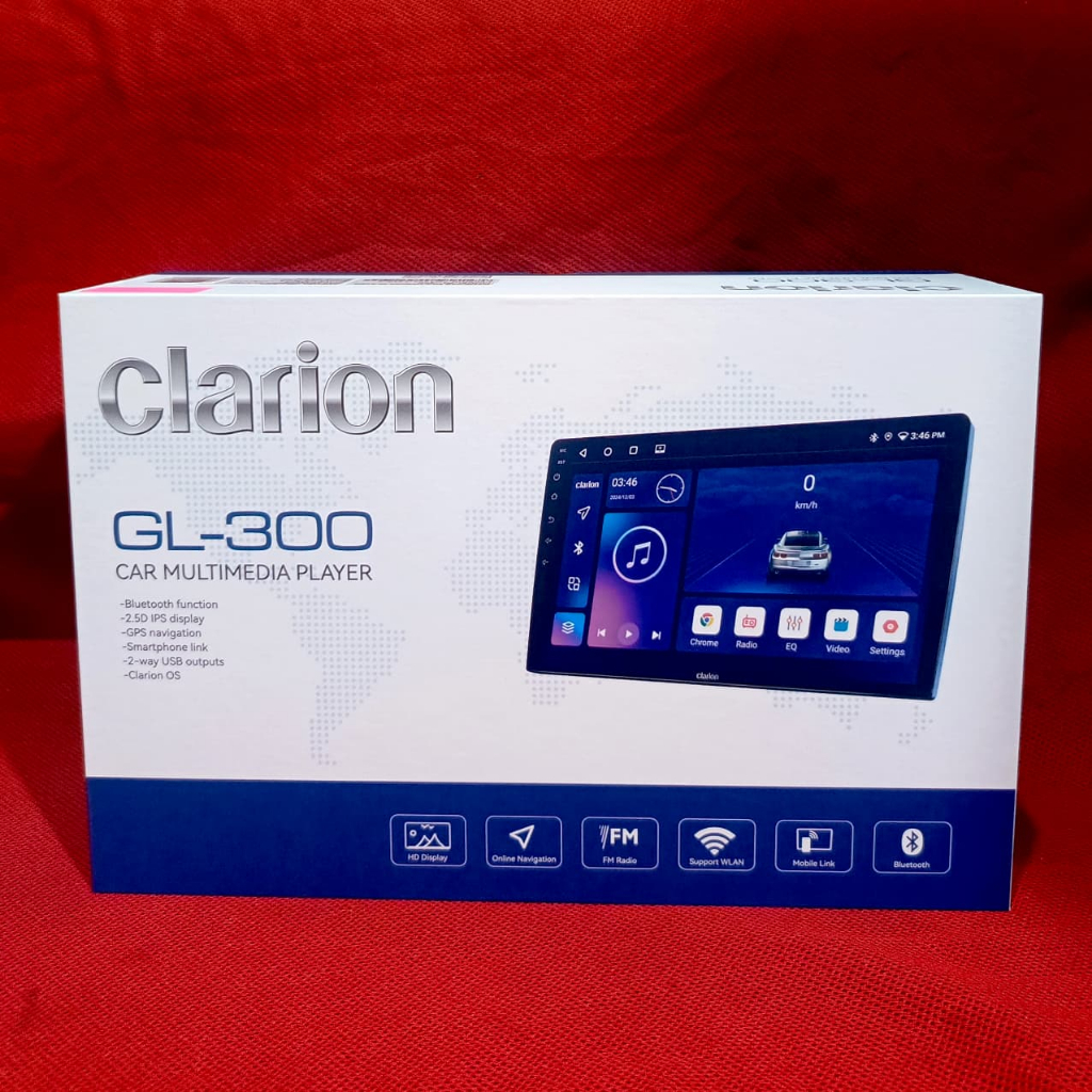 Clarion GL 300 - Car Head Unit Android Clarion Ram 4/64 GB 9 inch Layar Original