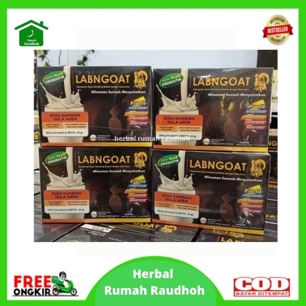 

LABNGOAT SATU BOX ( 10 SACHET ) - SUSU KAMBING ETAWA PLUS GULA AREN