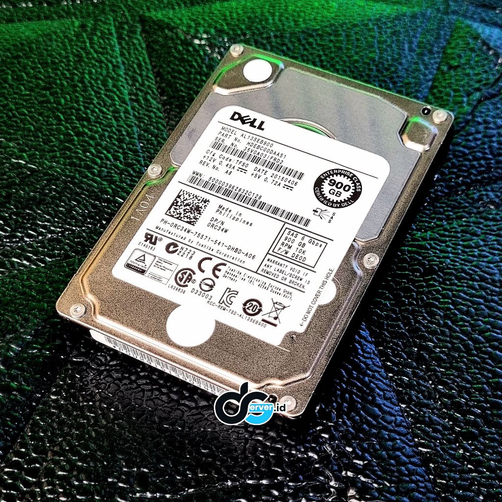 Hardisk DELL 900GB 10K RPM 2.5-inch 6Gb/s SAS (Serial Attached SCSI) HDD 0RC34W