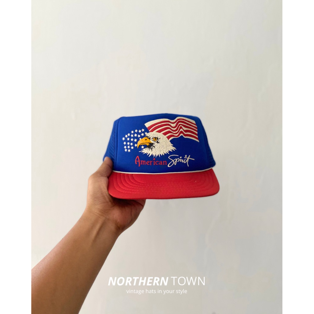 TOPI VINTAGE TRUCKER USA