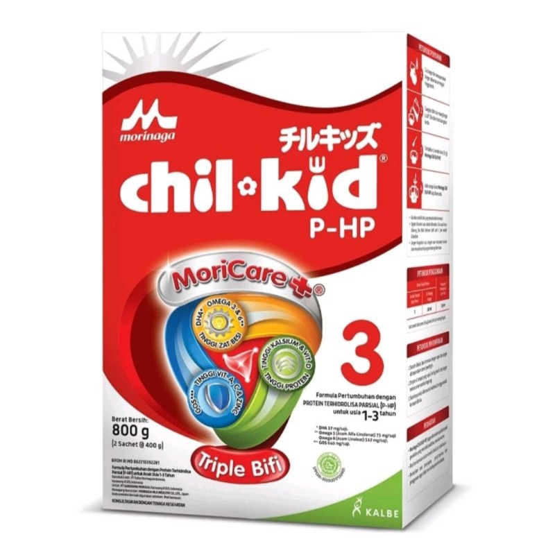

MORINAGA CHIL KID P-HP 3 SUSU PERTUMBUHAN (USIA 1-3 TAHUN) 800GR