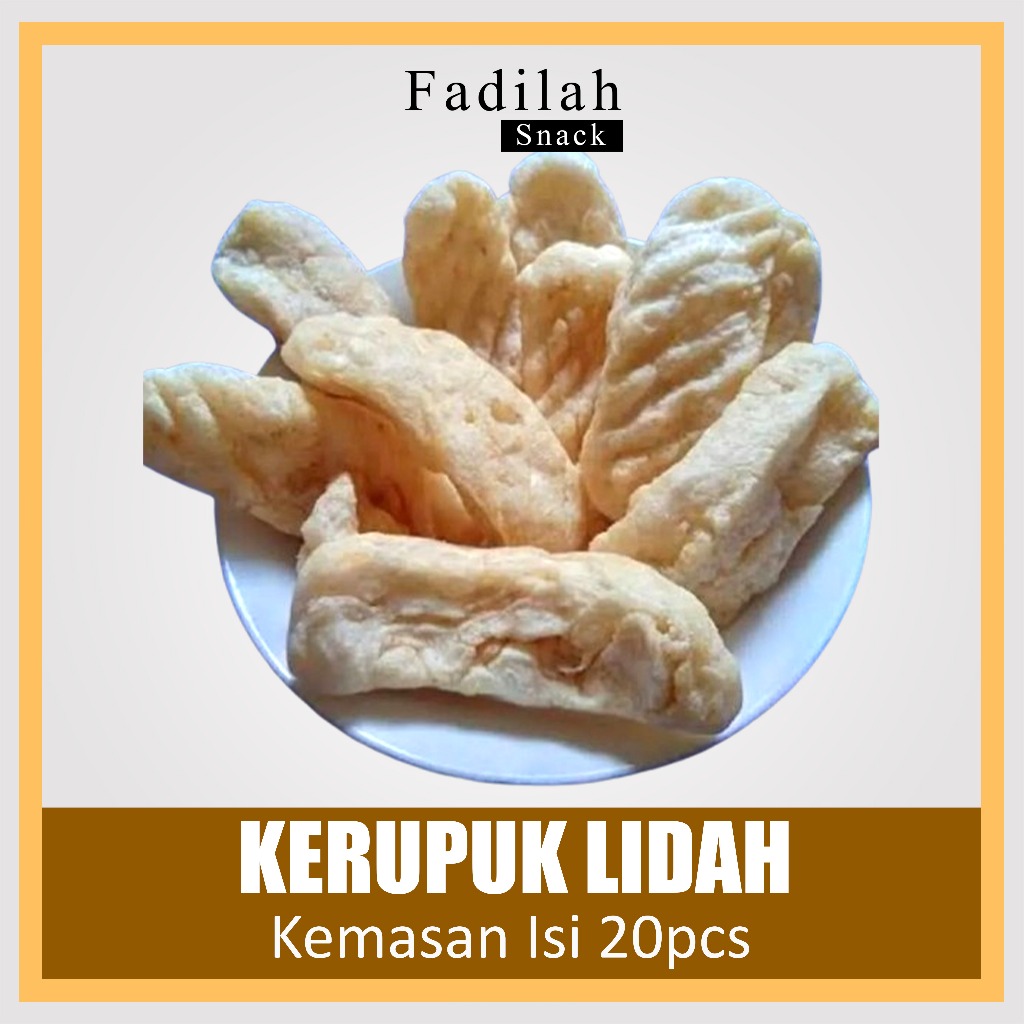 

20 Pcs CUANKI LIDAH Cuangki Lidah Batagor Kerupuk Lidah Gurih Enak Asli - FADILAH SNACK 10