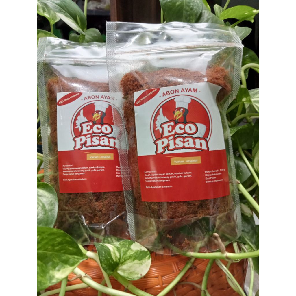 

Abon ayam asli Eco pisan 100 g