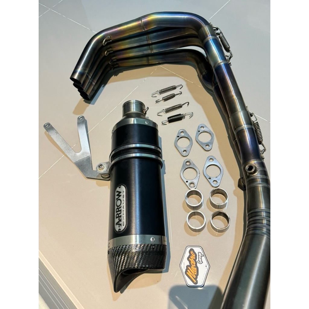 Arrow Thunder ZX25R ZX25RR Titanium Header