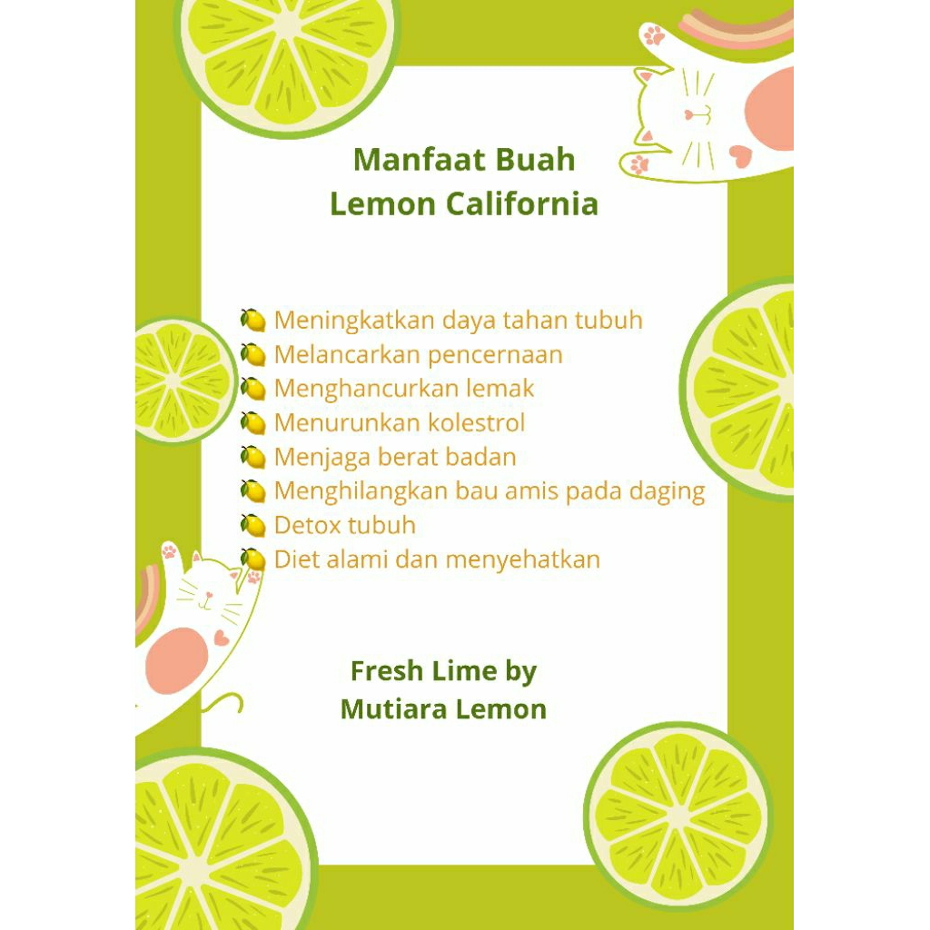 

LEMON CALIFORNIA SISA SORTIRAN 10 KG