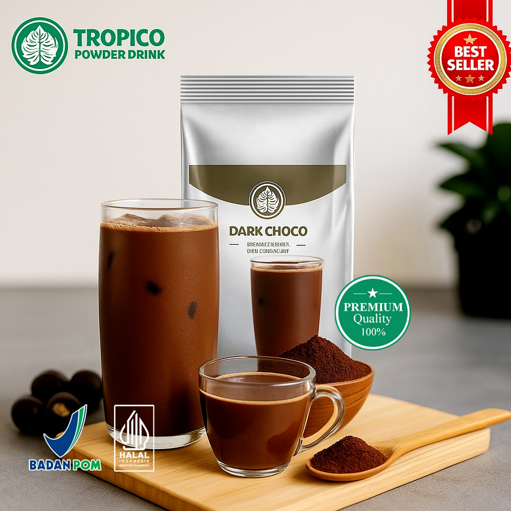 

Bubuk Minuman Premium Dark Choco - Dark Cokelat - Tropico Powder Drink