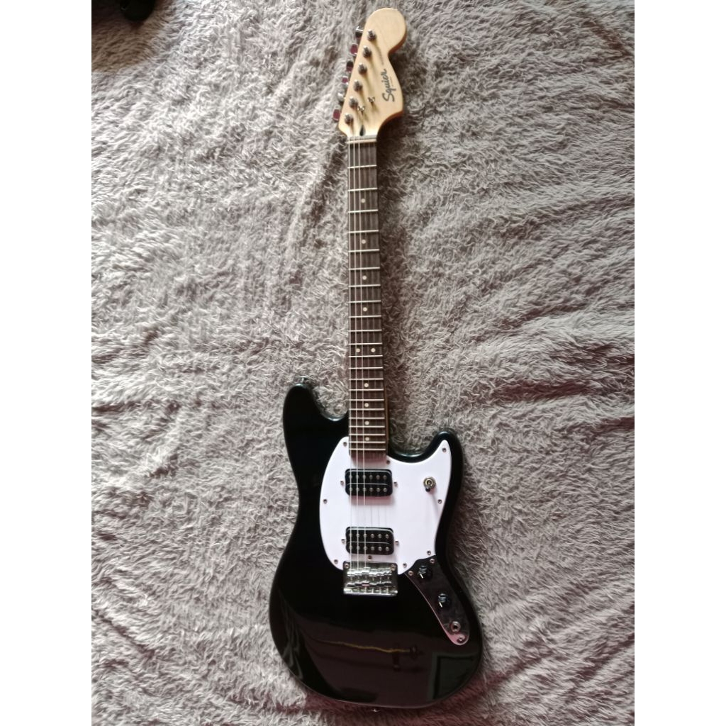 gitar squier mustang bullet HH humbucker original second seken bekas