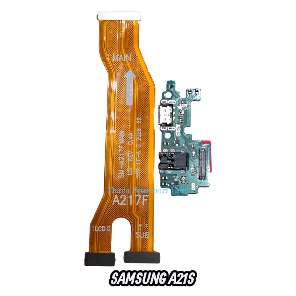 FLEXIBEL CHARGER SAMSUNG A21S PAPAN CAS FULLSET IC + FLEXIBEL BOARD SAMSUNG A21S SATU SET