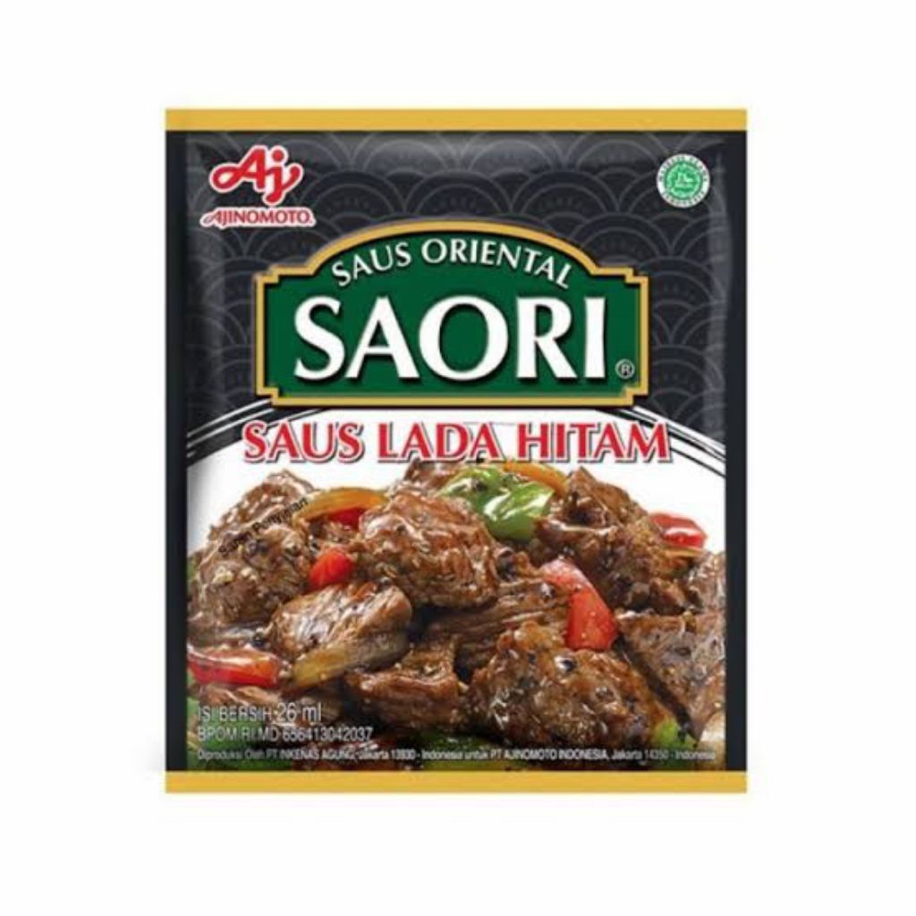 

Ajinomoto Saori Saus Lada Hitam Sachet 26 ml - Oriental Sauce
