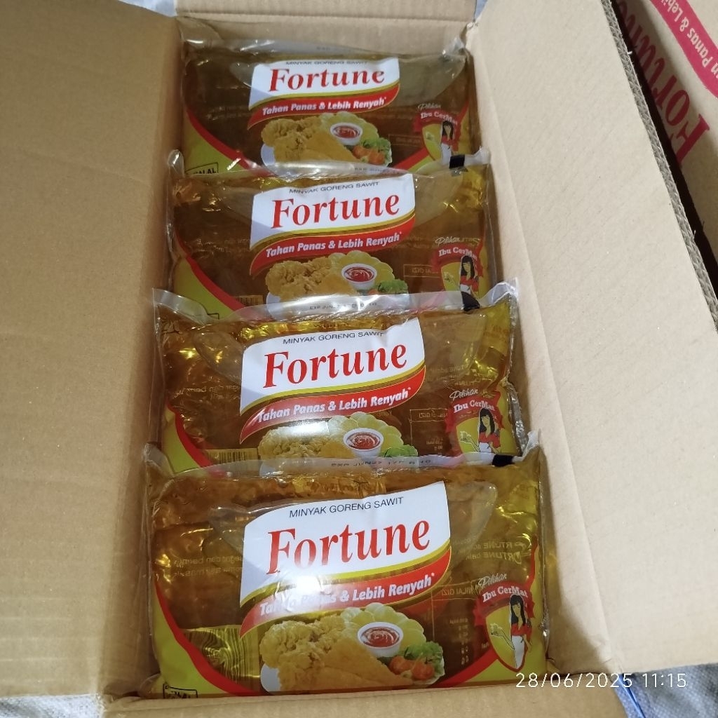 

Minyak Goreng Fortune 1 Liter – Minyak Sawit Berkualitas – Harga Grosir Murah