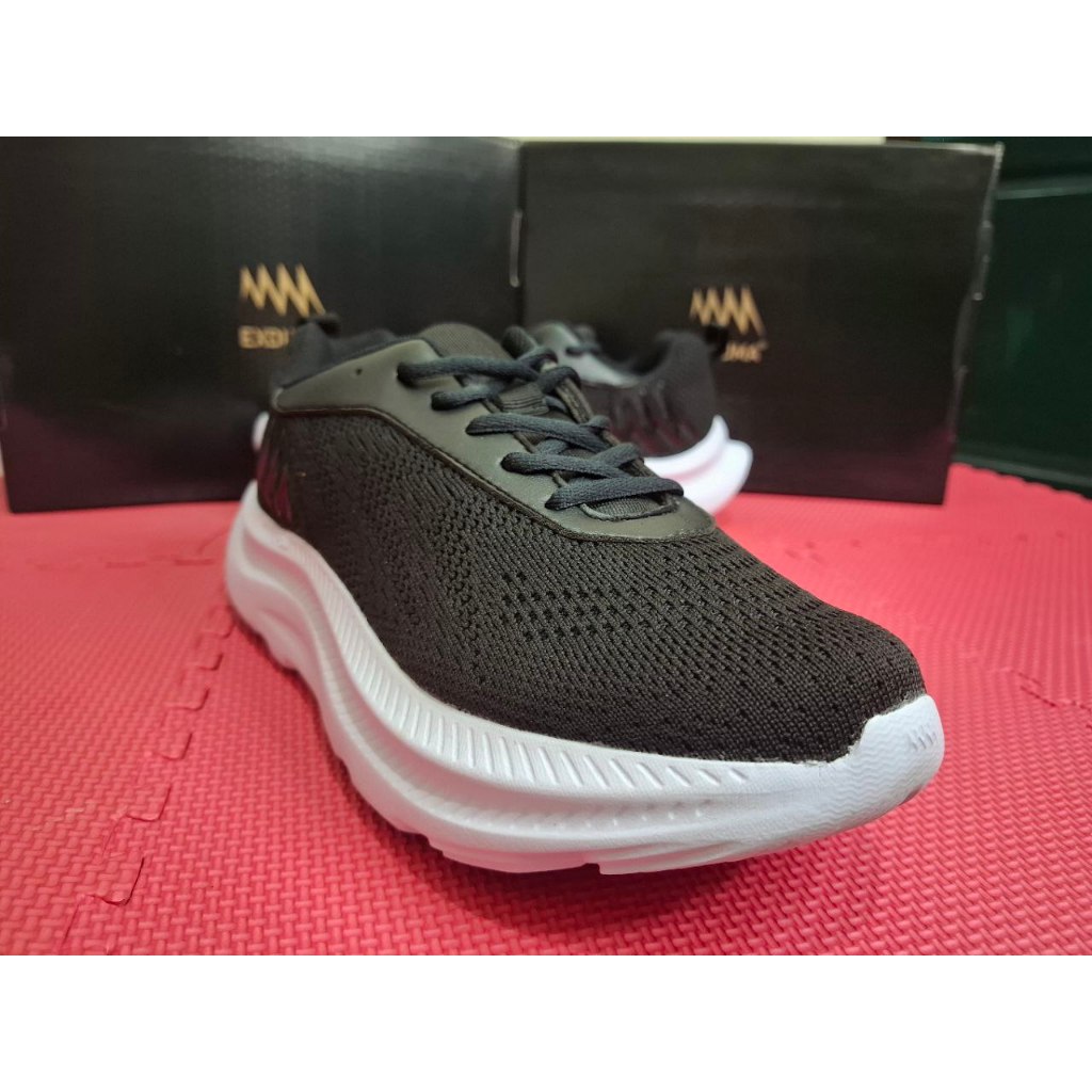 sepatu murah sepatu lari sepatu running Exduma SEPATU Lari Running dan dayli Exduma black white/hita
