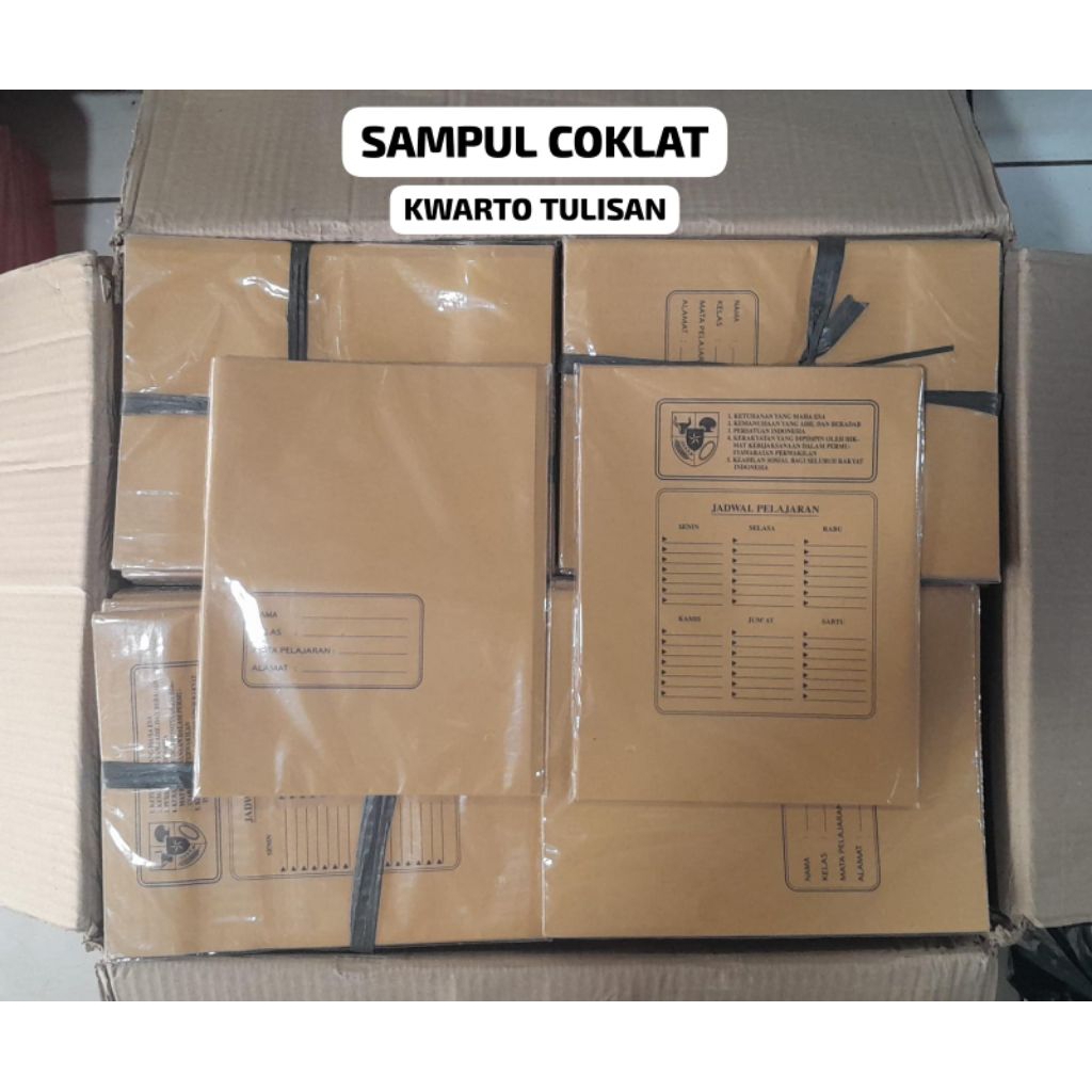 

sampul coklat quarto tulisan isi 20 #