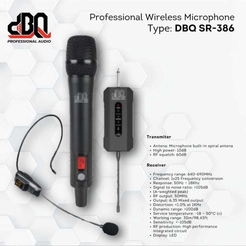 Microphone wireless DBQ SR 386 Original