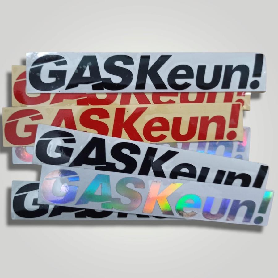 cutting Stiker sticker gaskeun gaskan mobil helm motor sepeda dinding toko cica murah