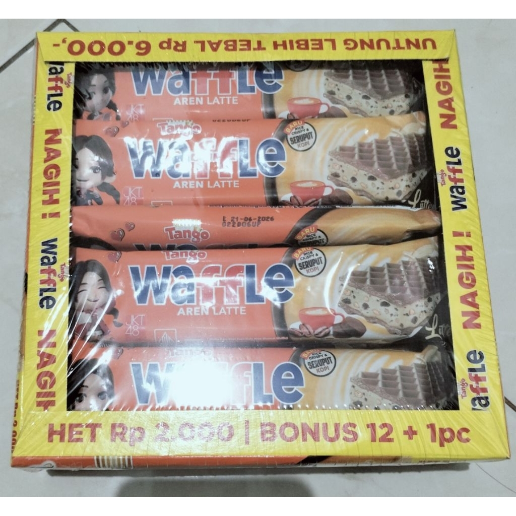 

Waffle Tango Aren latte per box ( Isi 12 bungkus )