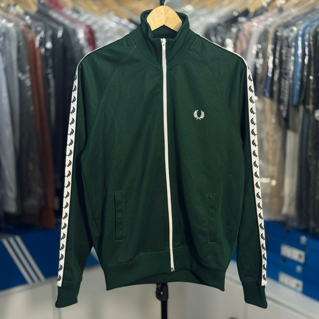 Tracktop Fred Perry Taped Ivy Green BNWOT Original 100%