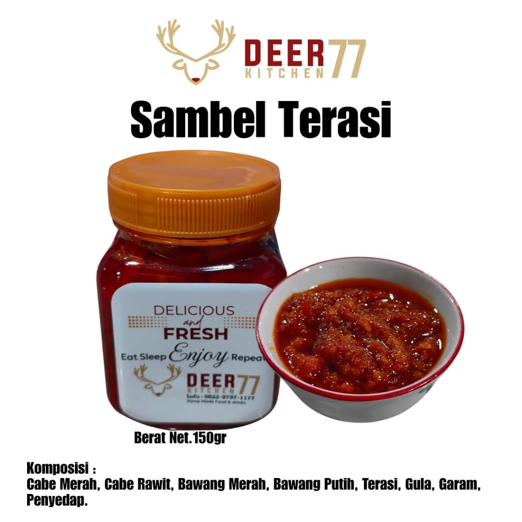 

Sambel Terasi Premium Homemade Deerkitchen77