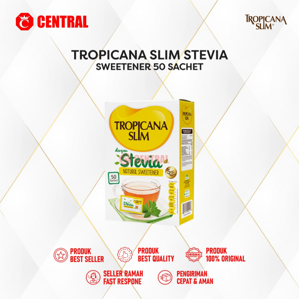 

TROPICANA SLIM SWEETENER STEVIA 50'S /CentralBandung