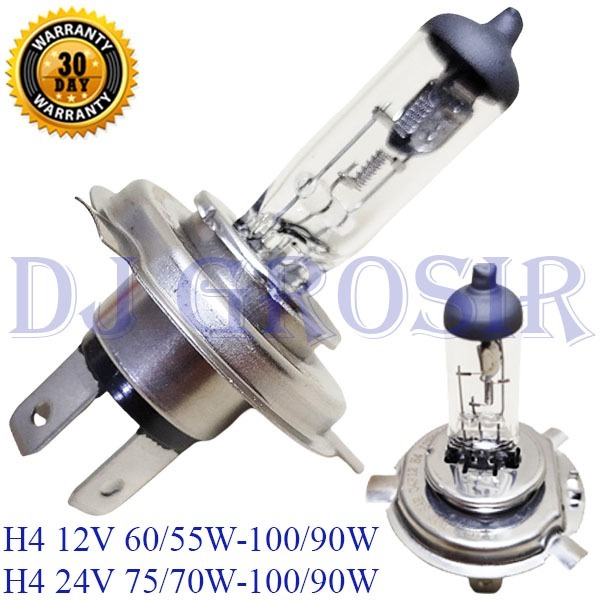 Bohlam Lampu Halogen H4 12V 60/55W 100/90W 24V 75/70W 100/90W - 8681