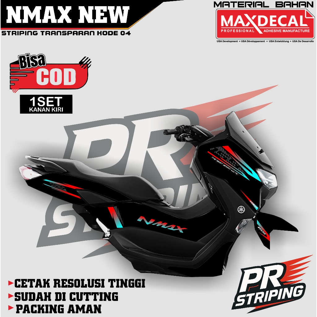 Striping NMAX NEW Variasi Striping NMAX NEW TRANSPARAN maxdecal #04