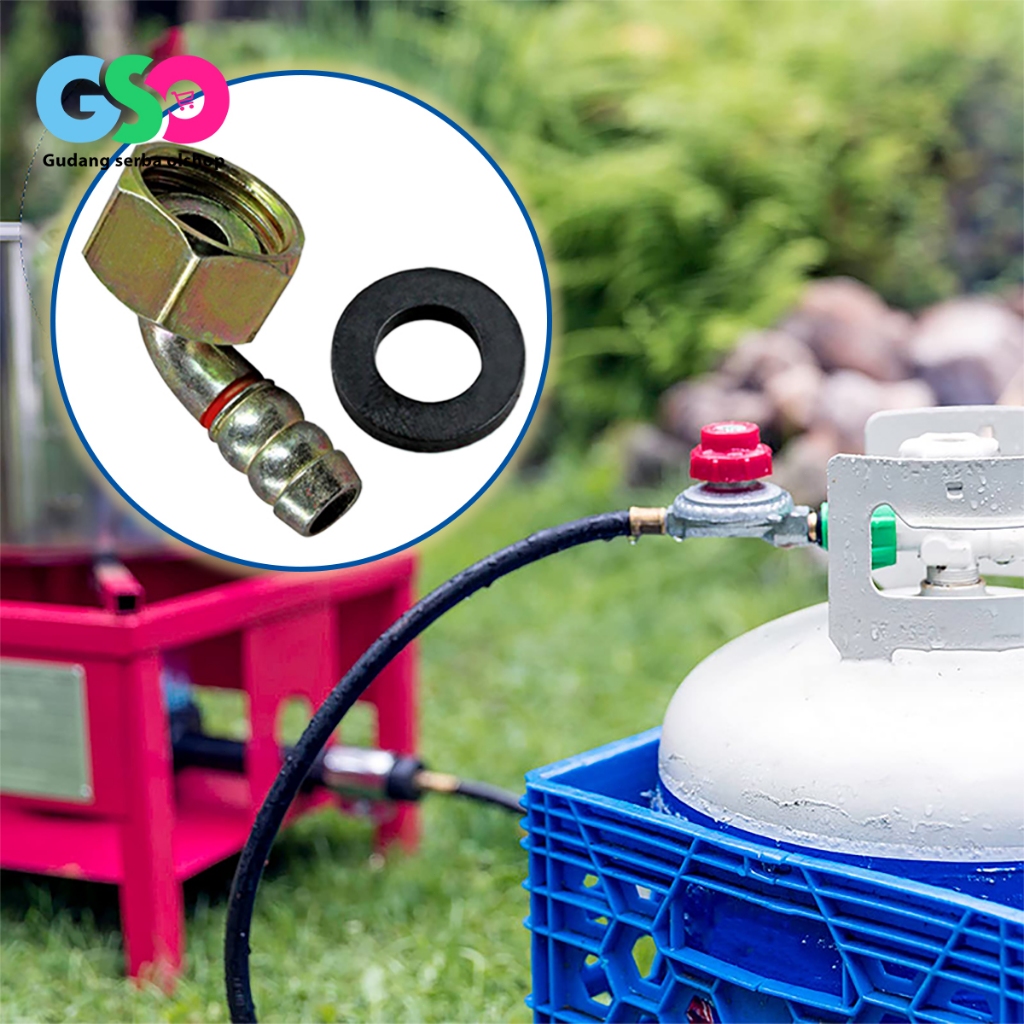 Nepel Selang Gas Sambungan Selang Kompor Elbow Selang Gas Model Bengkok Untuk Berbagai Macam Merek K
