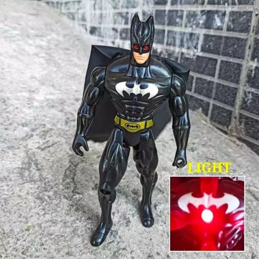 1069 Mainan Anak Robot Batman Action Figure Ada Lampu +Paking Mika