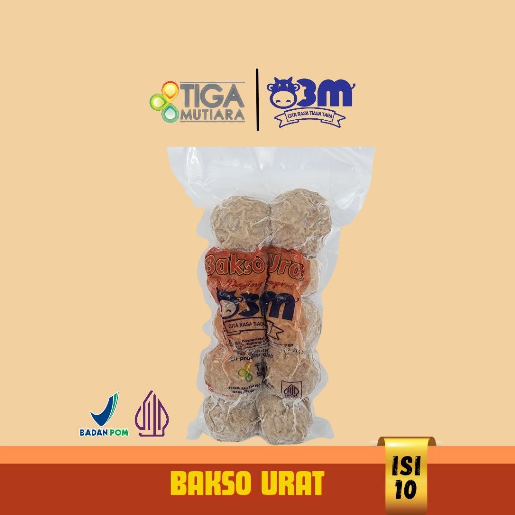 

BAKSO / BAKSO URAT TIGA MUTIARA bakso urat jumbo 10 pcs
