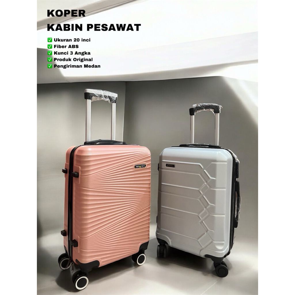 [Polo Koper] Koper 20 inch Original Polo Cabin Size Koper Fiber Koper Import