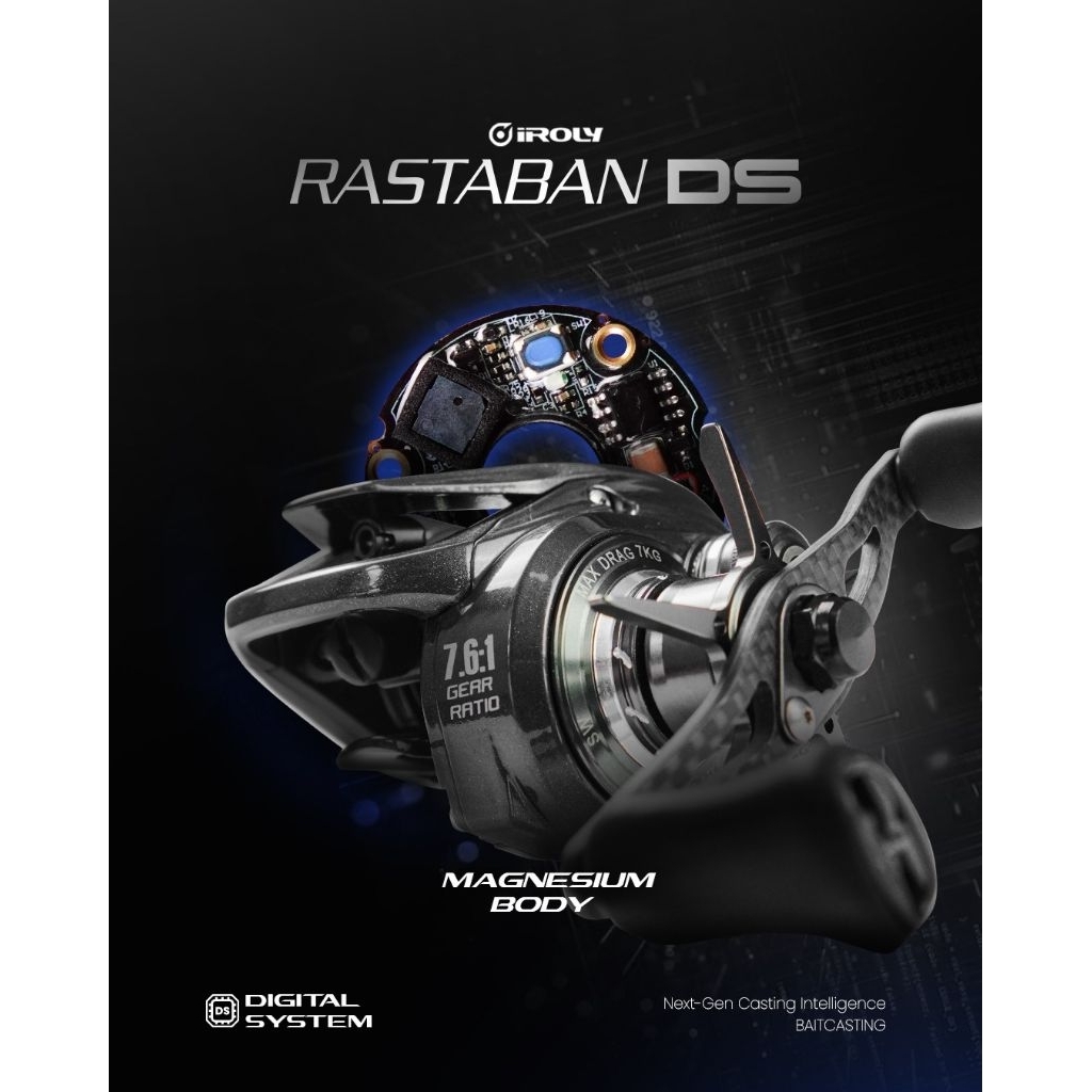Reel Iroly Rastaban DC 200 Magnesium Body