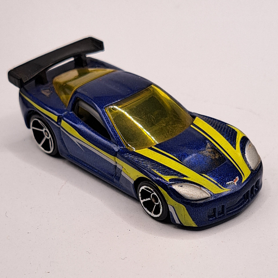 2008 Hot Wheels - Mystery Car - Corvette C6-R – Blue - Loose