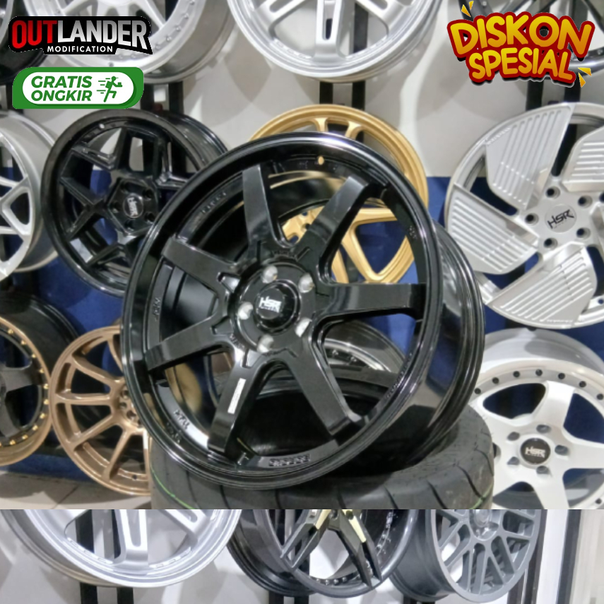 velg racing hsr r19 velg mobil Almaz Mazda6 CX7 CX9 Innova Alphard Vellfire dll hsr boroko tjh r19