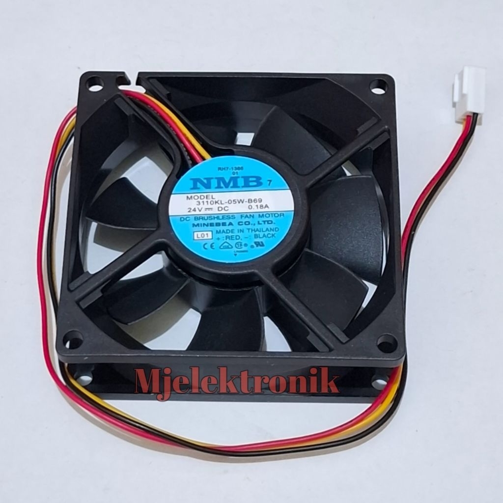 Fan DC 24Volt 8cm NMB Bearing Kipas pendingin internal DC 24V NMB BEARING