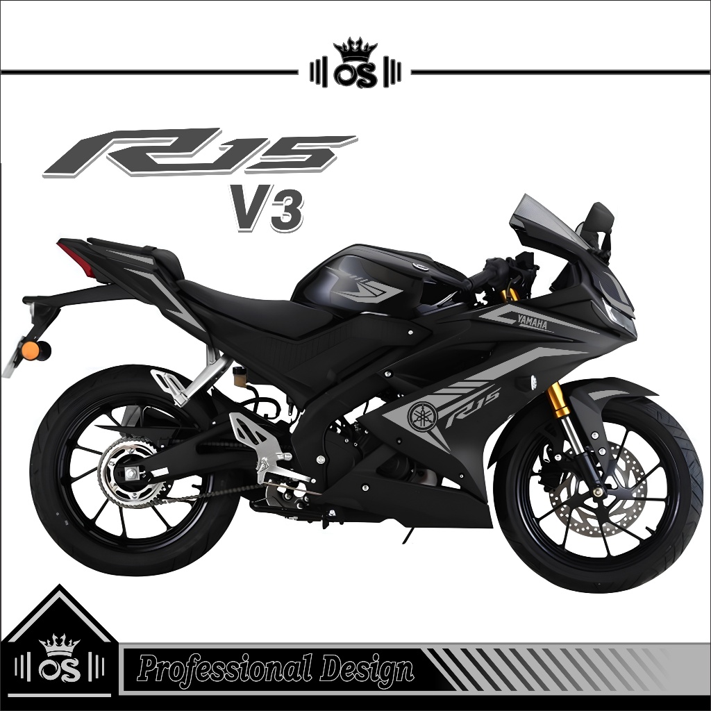 STRIPING R15 V3 / MTF 22 / STIKER CUTTING / STIKER MOTOR R15 / STIKER YAMAHA R15 V3/ STIKER / KEREN