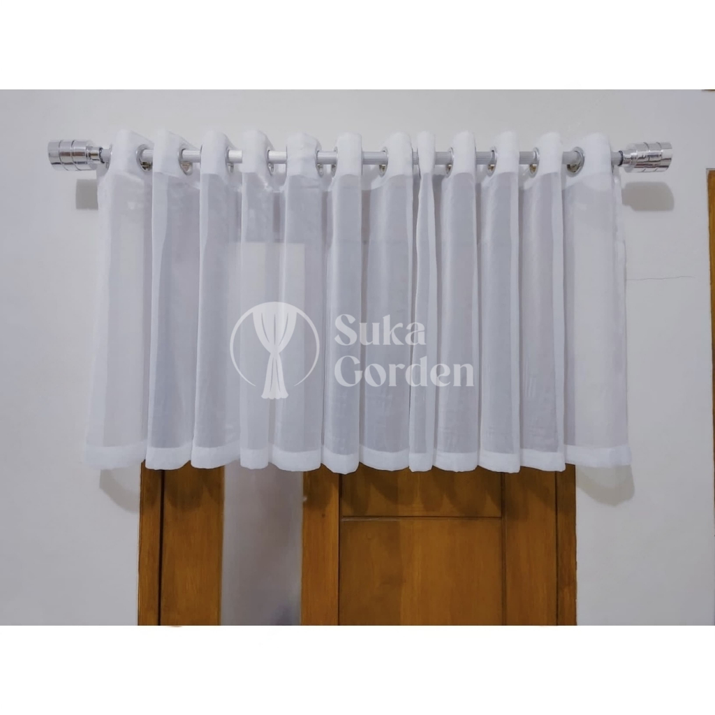 GORDEN PONI SMOKRING VITRASE POLOS / GORDEN SIANG MINIMALIS