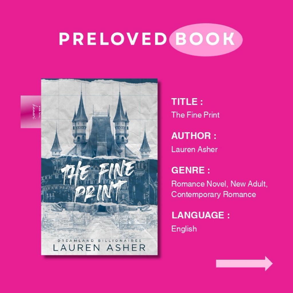 [PRELOVED] ORIGINAL Novel The Fine Print by Lauren Asher—English Book