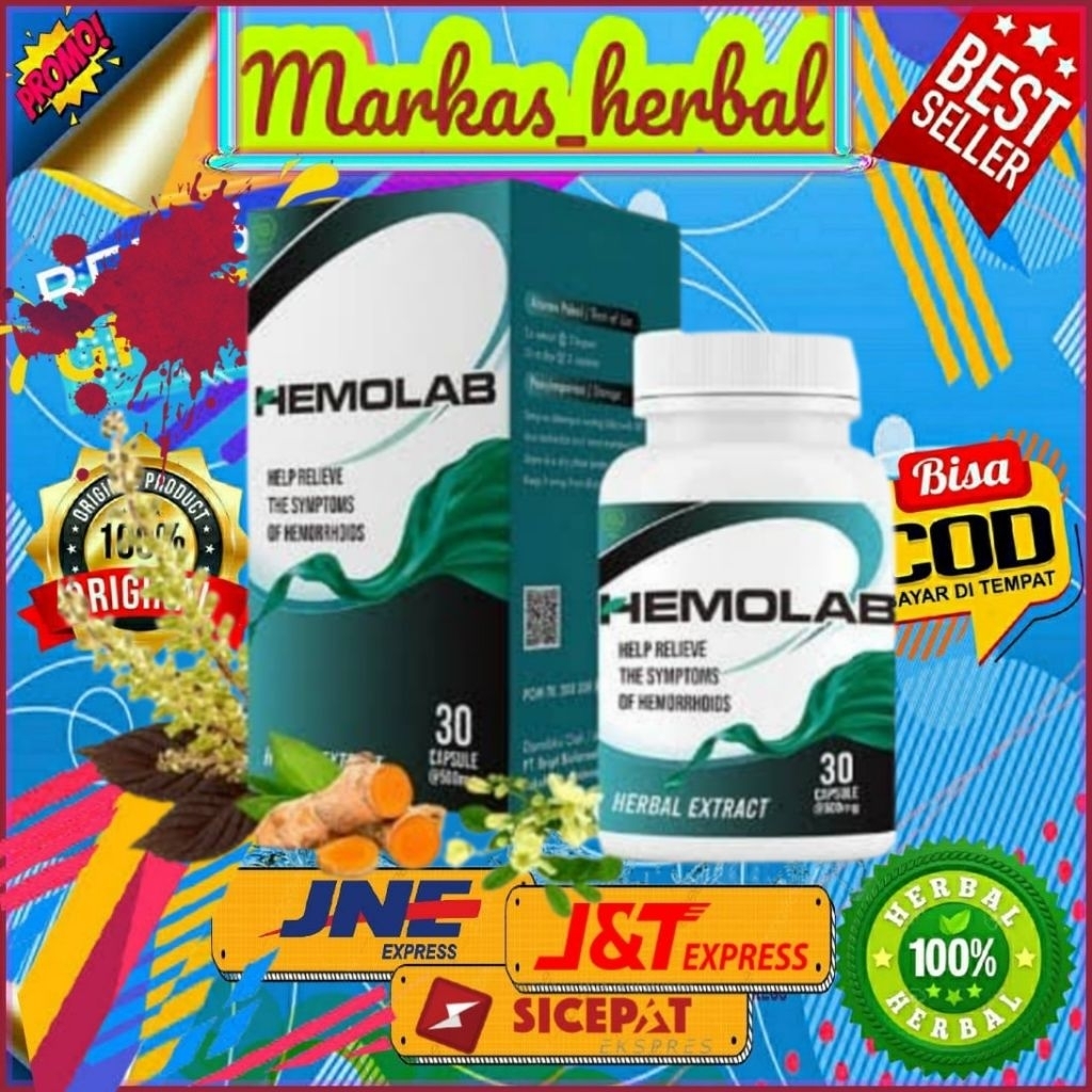HEMOLAB Asli Origina; 100% Obat Hemolab Atasi Wasir Ambeien Secara Tuntas Dan Alami