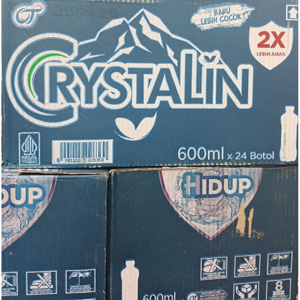 

Crystalin Air Mineral Botol 600ml x 24pcs