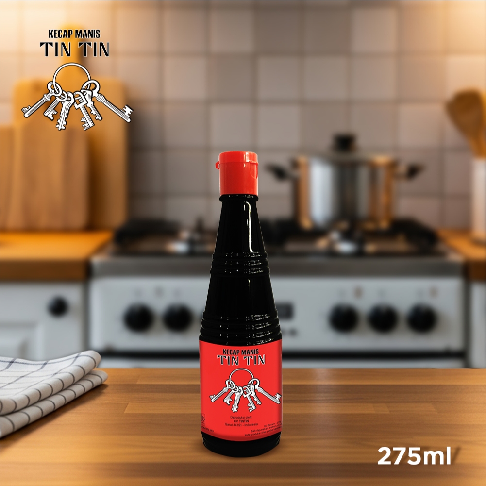 

TIN TIN CAP KUNTJI Kecap Manis Merah Botol Pet 275ml