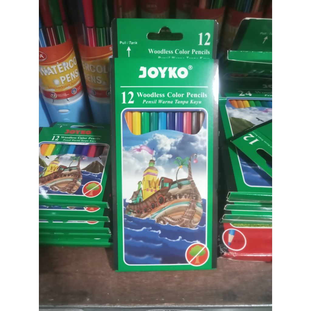 

pensil warna 12 warna panjang joyko 1set