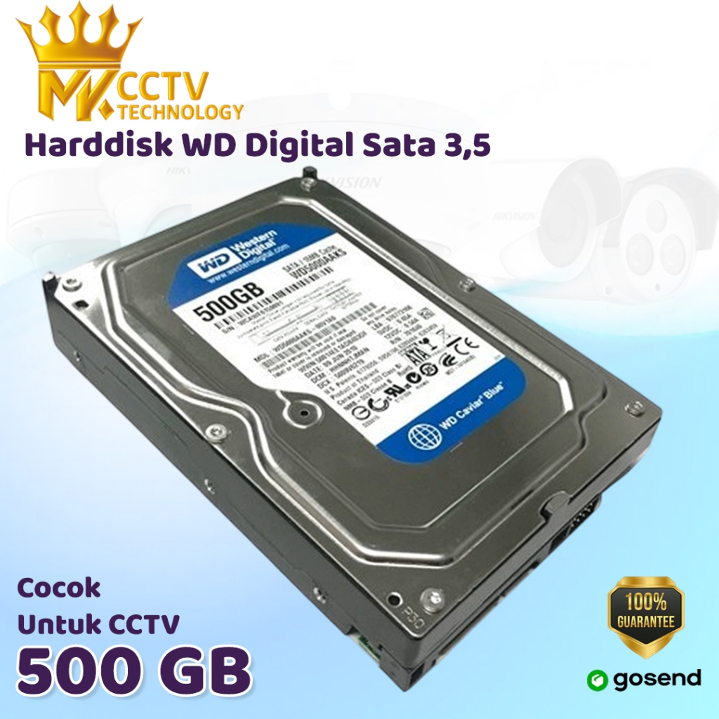 Harddisk 500GB WD Sata HDD internal Hardisk CCTV
