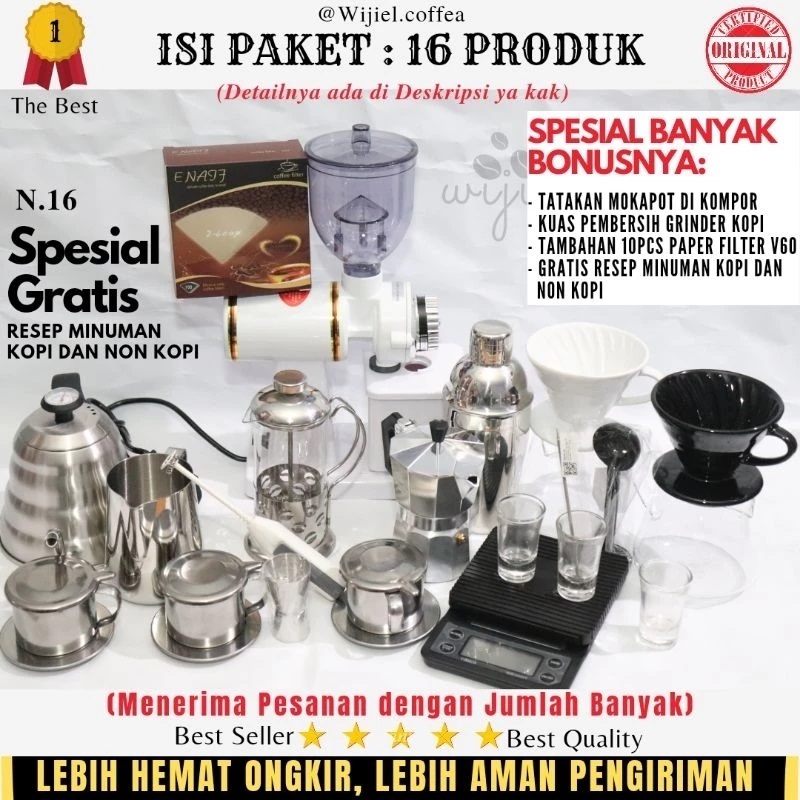 Paket Alat Kopi - Mesin Kopi Elektrik - Alat Seduh Kopi Manual - PAKET USAHA KEDAI KOPI – WIJIEL COF