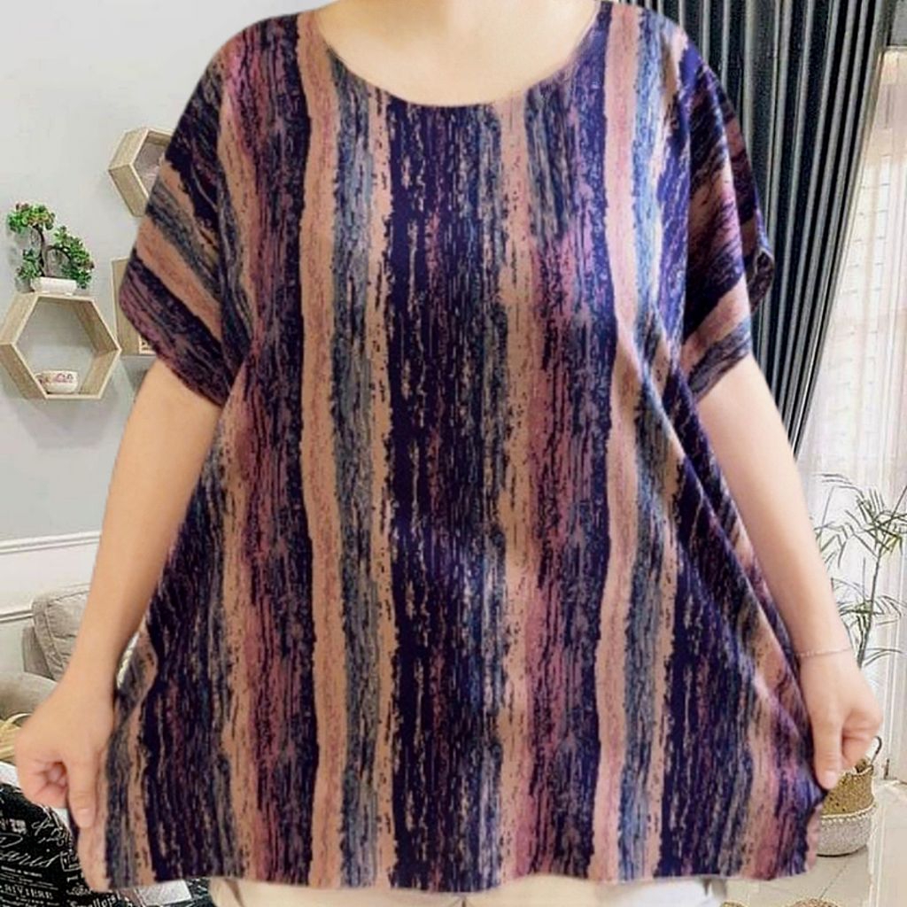 blouse jumbo ld 135 cm atasan blouse size XXXL jumbo atasan baju wanita jumbo blouse big size baju b