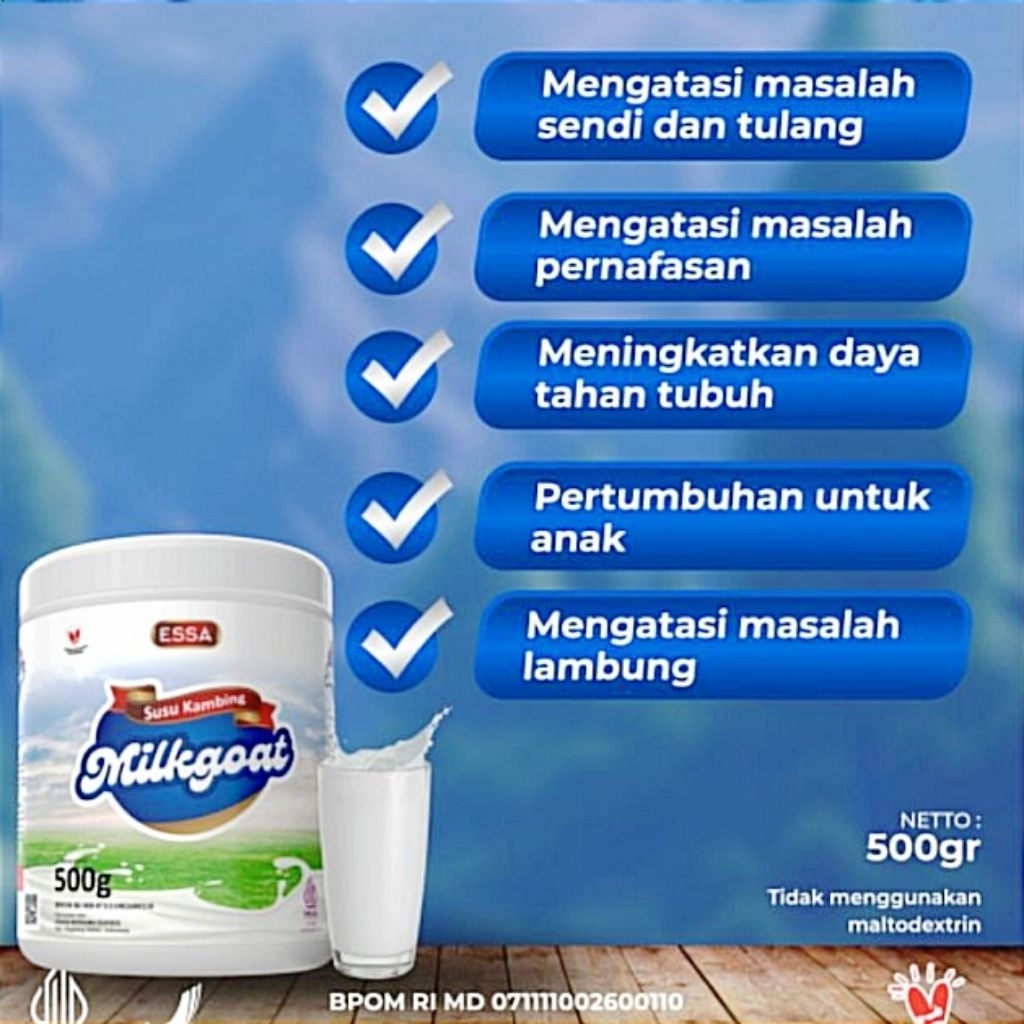 

MilkGoat 500 gram Susu kambing etawaku goat milk