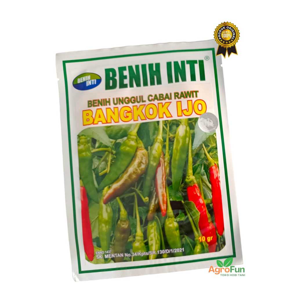 Cabe Rawit BANGKOK IJO 10 gr Benih Bibit Cabai CRM Hijau Merunduk dari Benih Inti / Cabe Rawit Hijau