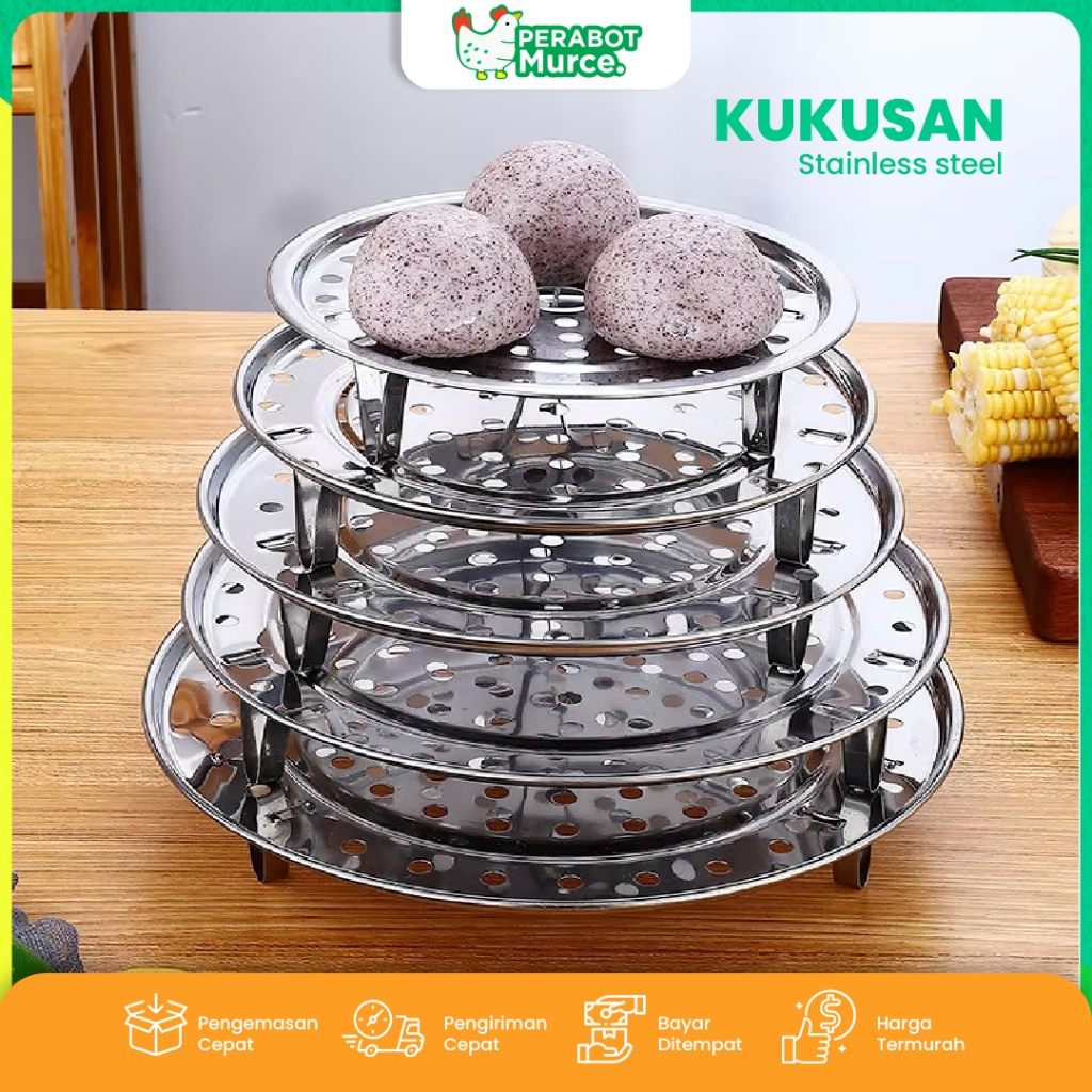 Tatakan Kukusan Serbaguna Sarangan Panci Kukus Tatakan Kukusan Stainless Steel Tatakan Kukusan Panci