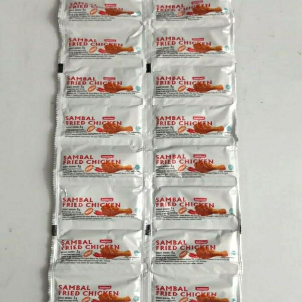 

Sambal Friend Chicken 24Sachet Rentengan | Sambal Kentucky Putih | Sambal Frien Chicken Indofood